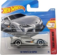 Hot Wheels - '20 Toyota GR Supra - Then and Now 6/10 - JJK04 - Short Card - Silver - JDM Sports Car 