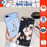 Ip 7 PLUS / 8 PLUS case printed with swans, lucky flowers, unique UNIQUE - STRANGE - DURABLE