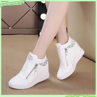 Women Internal Increasing Heel Shoes Student Black White Women Causal Shoes