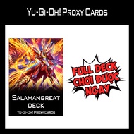 Yugioh - Salamangreat Deck Post - 1-Sided Print (60 Cards)