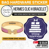 [𝐁𝐍𝐂𝐓👜]💛 Hermes Clic H Bracelet Hardware Protective Sticker | Full Coverage Bespoke Fitting Seal/Fil