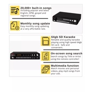 MEGASOUND PRIMO - SD Karaoke with 20,000+ built-in songs, 64gb SD Karaoke With Microphone