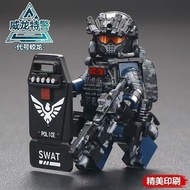 Figur minifigure Lego Delta Force Weilong yang laris dijual, pasukan khas tentera, blok bangunan, as