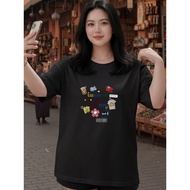 2Y790 [AIYOU] M-5XL Tshirt Woman T Shirt Baju Perempuan Style   Plus Size Murah Seluar Korean Style 