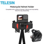 Telesin Helmet Holder For GoPro/DJI/insta360 Sports Camera Motorcycle Cycling Helmet Holder