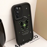 HIJAU Casing hp for Realme C75 4G C75 5G C71 4G 14X 5G C73 5G Case Butterfly fluoresen green Silicon