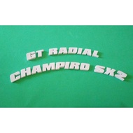 Tire Sticker/ Gt Radial Tire Sticker - Champiro Sx2 Rubber