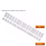 6pcs/set led backlight strip for TCL 65C725 65C728 LED strips GIC65LB114/LB115_3030F2.1D_V0.3
