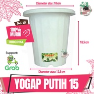 Pot Tanaman Hias Yogap YPT Putih Pot Bunga Minimalis Cantik Tinggi Pot Bunga Yogap YPT Putih Model T