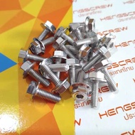 PROBOLT BOLT M4X12 BOLT 6 THREAD 1.2 CM LENGTH STAINLESS CHROME 100% ORIGINAL HENG THAILAND