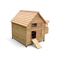 Chicken enclosure Large Wooden Hen House Outdoor Poultry Hutch With Nesting Box Water-resistant Cove
