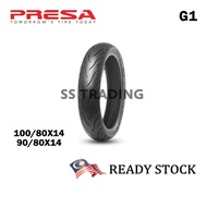 TAYAR PRESA G1 100/80X14 90/80X14 TUBELESS TYRE FOR SCOOTER