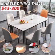 Muha1 Marble Dining Table Modern Minimalist Dining Table And Chair Home Dining Chair Scratch Resistant High Temperature Sintered Stone Table