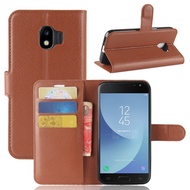 Casing Phone For Samsung Galaxy J2 Pro 2018 PU Leather Wallet Phone Case Stand