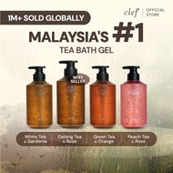 [READY STOCK] CLEF Tea Core Gentle Bath Gel 500ml - Green Tea & Orange / White Tea/ Oolong Tea & Ros