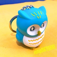 Owl keychain - keychain with glowing light code SVG46 Cbds