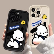 Pochacco เคสโทรศัพท์คู่รัก เคสสำหรับ Vivo Y27 Y36 Y02 Y35 Y16 Y02s Y22s V27 V25โปร Y15A Y15S Y21 Y95 Y21s Y20 Y93 Y20S Y50 Y20i Y12s ตานางฟ้าใหม่ Y17 Y15เคสโทรศัพท์ฝาครอบเนื้อนิ่ม TPU