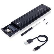 Kebidumei NVMe bao vây SSD vỏ ngoài NVMe NGFF giao thức kép Tương thích với 2230/2242/2260/2280 M.2