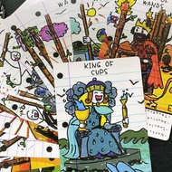 12*7 cm Doodle Tarot