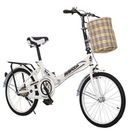20 Inch Folding Bike Foldable Bicycle Single Speed Ultra Light Portable Folding Bicycle Family Bike Basikal Lipat