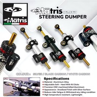 Matris Carbon Steering Dumper Stabilizer - Silver | Short - Long