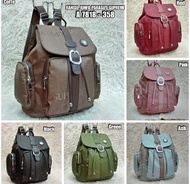 7818 TAS WANITA MULTI FUNGSI RANSEL,SLEMPANG DAN JINJING FASHION JUNFA BAHAN PARASUT TEBAL MOTIF