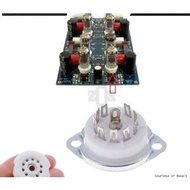 Chassis Mount Vacuum Tube Socket 9Pin Ceramic 12AX7 AT7 AU7