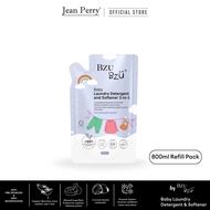 【Jean Perry x Bzu Bzu】BZU BZU Baby Laundry Detergent and Softener – Refill Pack 800ml