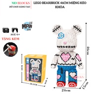 Lego Bearbrick 46cm Minpin Zipper Mouth lego 3D decor Bear Mouth Zipper 46cm - MOBLOCKS