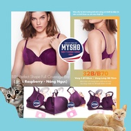 [Size 32B/B70 - 47] BBV Full Coverage Premium Women's Bra, Breast Enhancement - Dark RaspBerry