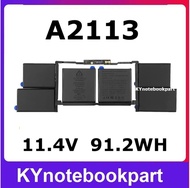 BATTERY ORIGINAL MAC แบตเตอรี่ ของแท้ MAC Model A2141 616-00533 Part  A2113