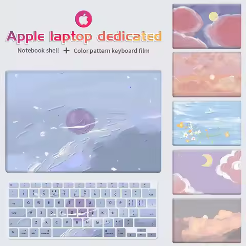 Laptop Case Hard Shell Sleeve Keyboard Cover For MacBook M2 Pro case 2022 m1 Macbook Air 13 Cover 20