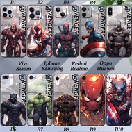 Super hero Marvel Apple iPhone 6 6S 7 8 SE PLUS X XS Silicone Soft Cover Camera Protection Phone Case