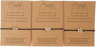 BFF Friendship Bracelets Gift for 3 Sun Moon Star Pinky Promise Bracelets Best Friend Christmas Birt