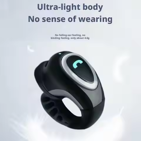 Bluetooth Earphones Bluetooth 5.3 Clip On Ear Non In Ear Single Ear Design Business Sports Fitness R