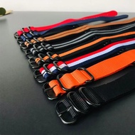18mm 20mm 22mm 24mm Army Sports Watch Nato Strap Fabric Nylon Watchband Belt for 007 James Bond Watch Bands Colorful Rainbow