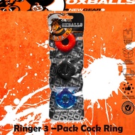 Oxballs Ringer 3-pack Cock Ring OX-1324 Multi Color