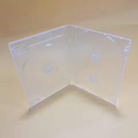 /KQM/Square Transparent Bottom CD Box Empty CD Case PP Plastic Milky Transparent CD Case CD Case Cap