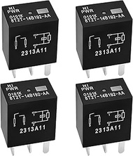 Relay 8T2T-14B192-AA (Set of 4), 12VDC 4 Pins Automotive Relay - Reliable OEM Replacement, Compatibl