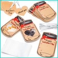 Nan 50pcs Candy Jar Valentine Card School Entertainment  Exchange Party Supplies
