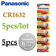 5pcs Original Panasonic CR1632 CR 1632 ECR1632 DL1632 Button Batteries Cell Coin Lithium Battery For