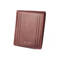 [ELLE HOMME] Exquisite Cowhide Rollover 6 Cards 2 Pane Wallet/Men's Wallet (Brown)
