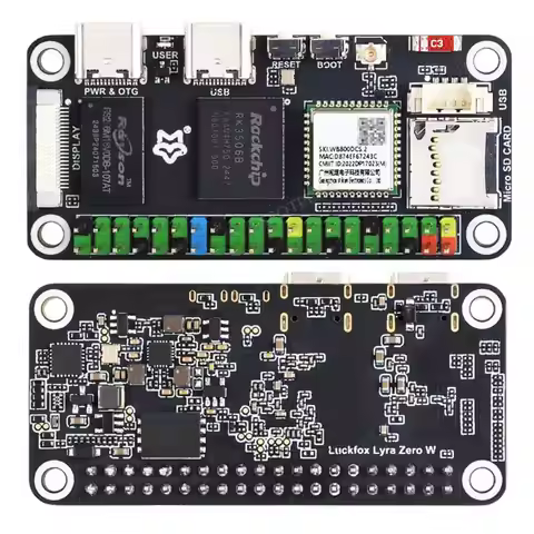 Luckfox Lyra Zero W Linux Development board RK3506B Rockchip 512MB For MIPI/DSI Display Size compati
