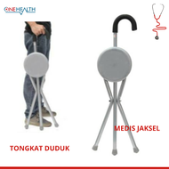 COD Tongkat duduk Tongkat Kursi Chair Sella tongkat alat bantu jalan orang tua duduk tongkat duduk l