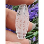 💥Ready Stock💥 白水晶二十一眼天珠 Clear Quartz White Crystal 21 Eyed Dzi Twenty One Eye Dzi 21 Eyes Dzi Manik 