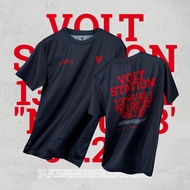 VOLT เสื้อกีฬา แขนสั้น สีเทา VECTOR 001 TRAINING STATION SUBLIMATION GREY