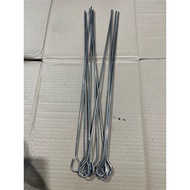 (Combo of 10) Stainless steel grilled skewers 50cm, 60cm, 70cm, 4 pieces 100% real bbq stick