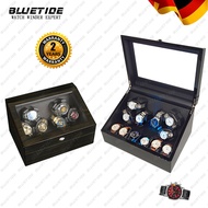 BLUETIDE Watch Winder Box Automatic 3+3/6+6 Slot Watches Box With Mabuchi Motor watch storage boxes