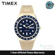[Official Warranty] Timex TW2U62000 Men's Q-Reissue Blue Dial Stainless Steel Strap Watch