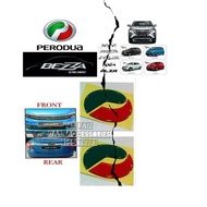 Sticker Emblem Reflector (Red Green) / Logo ori bezza / logo ori bezza